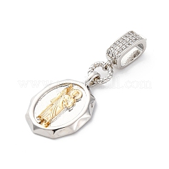 Латунные микро проложить кубического циркония подвески KK-S510-45GP-02