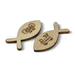 100шт деревянные кабошоны WOOD-G020-07