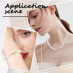 Зажимные бусины из латуни KK-SC0004-42G