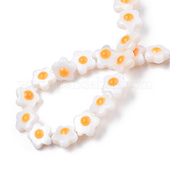 Нити бусин из натуральной белой ракушки SHEL-N003-30