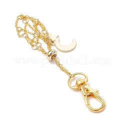 Поворотные карабины-лобстеры из лунного сплава и латунные кабельные цепи&nbsp;AJEW-JB01336-02