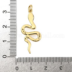 Латунные микропаве прозрачные подвески с фианитом&nbsp;KK-Z110-02G-02