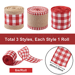 3 рулон 3-х видов полиэстеровой и пеньковой ленты&nbsp;OCOR-CW0001-01