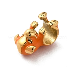 Ионное покрытие (ip) 304 нержавеющая сталь эмаль европейские бусины STAS-G308-41G