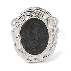 Кольца-манжеты из нержавеющей стали 304 с эмалью для женщин RJEW-F166-47P-01