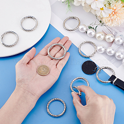 Пружинные кольца из цинкового сплава&nbsp;FIND-WH0431-76P