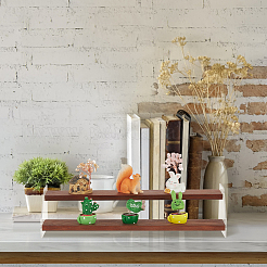 2-уровневые прозрачные акриловые минифигурки с подставкой для дисплея ODIS-WH0002-59