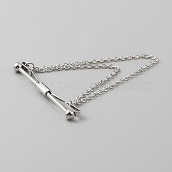 Латунные подвесные цепи булавки для воротника зажимы для галстука&nbsp;AJEW-WH0401-65P