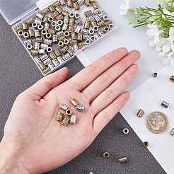 Сплавочные овальные бусины тибетского стиля  TIBEB-PH0004-80