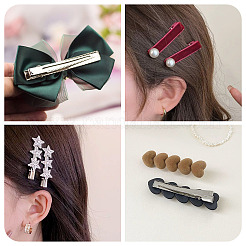 70 шт. 7 стиля железные плоские заколки для волос из кожи аллигатора IFIN-TA0001-69