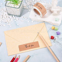 2 рулон прямоугольных бумажных наклеек с надписью «Спасибо»&nbsp;DIY-TA0013-47B