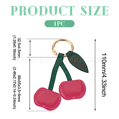 1 шт. брелки из искусственной кожи&nbsp;KEYC-TA0001-46A