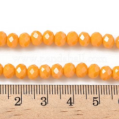 Стеклянные бусины с гальваническим покрытием  EGLA-XCP0001-20