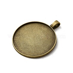 Старинные тибетском стиле сеттинги сплава подвеска кабошон TIBEP-M018-146AB-NF