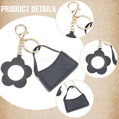 1 шт. портативный брелок для сумки из искусственной кожи&nbsp;AJEW-CL0001-64C