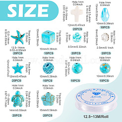 Наборы для самостоятельного изготовления браслетов/ожерельев из натуральной лавы DIY-TA0012-54