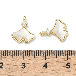 Латунные микропаве прозрачные кубические циркониевые подвески&nbsp;KK-F926-02G