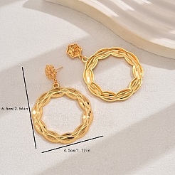 Преувеличенные текстурированные серьги-гвоздики из сплава с подвесками&nbsp;MG7106