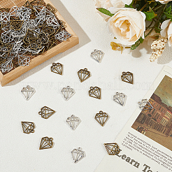 120 шт. 2-х цветные тибетские подвески из сплава FIND-LP0001-40