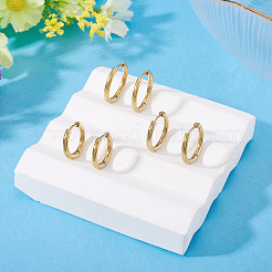 6 шт. серьги-кольца Huggie Hoop из нержавеющей стали 202&nbsp;EJEW-TA0008-63