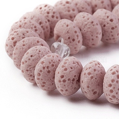 Бусы из натуральной лавы&nbsp;G-F671-01A-16