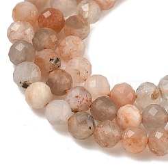 Натуральный Sunstone бисер пряди G-RM241221-C29