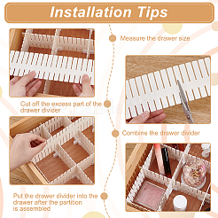 Пластиковые многофункциональные перегородки для ящиков AJEW-OC0004-90