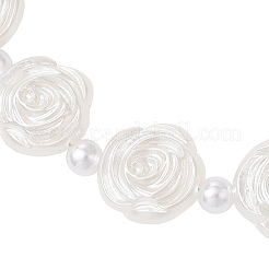 Магнитные застежки из пластика АБС с имитацией жемчуга и сплава для подхватов для штор HJEW-JM03410-02