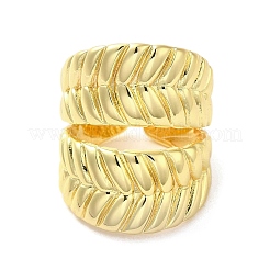 Покрытие стойки латунное кольцо на палец&nbsp;RJEW-C072-22G