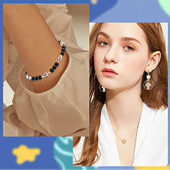 120шт. наборы 3-х размеров гальванизированных синтетических немагнитных гематитовых бусин G-SC0003-44