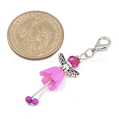 6 шт. подвесной ангел из сплава и стекла&nbsp;HJEW-JM04208-02