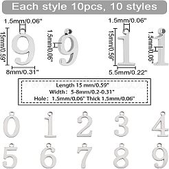 Подвески из нержавеющей стали 304 STAS-UN0013-09P