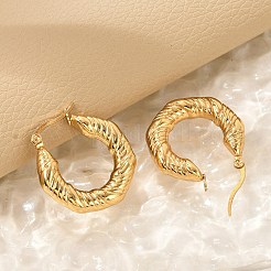 Серьги-кольца из нержавеющей стали 304&nbsp;EJEW-Q011-02G