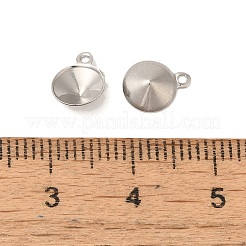 Подвеска из нержавеющей стали 304 с заостренной конструкцией и стразами&nbsp;STAS-U025-05A-P