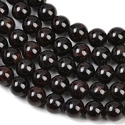 Гранат бисер пряди круглые&nbsp;G-O081-03-6mm