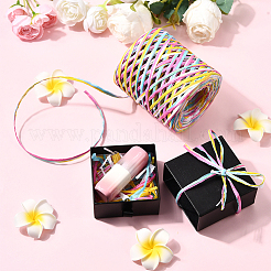 Сегментированные окрашенные шнуры из рафии для поделок своими руками&nbsp;OCOR-WH20020-27C