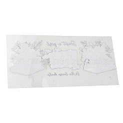 Прозрачная пленка тема книги наклейки для переноса на стеклянные стаканы&nbsp;STIC-P009-C01