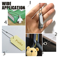 Наборы для самостоятельного изготовления ожерелья из шариковой цепи из нержавеющей стали 304 DIY-UN0001-52