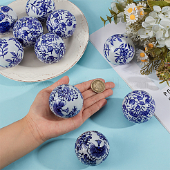 10шт фарфоровые бусины ручной работы PORC-BC0001-07