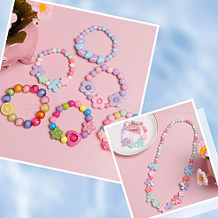 1680шт набор из 24-х цветных непрозрачных акриловых бусин&nbsp;MACR-SP0001-50A