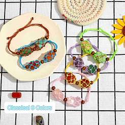 12шт регулируемый плетеный нейлоновый шнур макраме мешочек изготовление браслета&nbsp;AJEW-SW00010-05