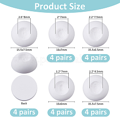 20 пара 5 стилей натуральный селенитовый глаз для кукол&nbsp;DIY-FH0009-64