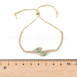 Браслеты-слайдеры из сплава со стразами BJEW-H206-01G