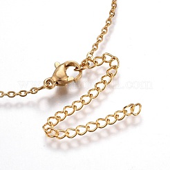 Подвески из латуни и нержавеющей стали 304&nbsp;NJEW-O108-27G