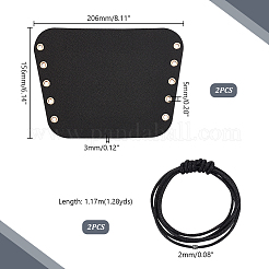 Регулируемые браслеты из искусственной кожи с пряжками из сплава&nbsp;AJEW-WH0348-247