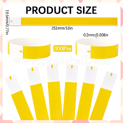 300шт одноразовые браслеты из синтетической бумаги и полипропилена&nbsp;BJEW-SP0001-09E