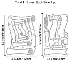 Углеродистая сталь разрезает трафареты DIY-WH0309-2042