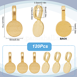 120 шт. сплав клея на плоских подставках для подвески FIND-SP0001-88G