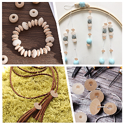 150шт 5 вида деревянных бусин WOOD-CA0001-75