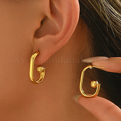 201 круглые серьги-гвоздики из нержавеющей стали OW7150